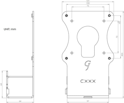 Monitor Arm/Mount VESA Bracket Adapter for Samsung Curved 27" and 32" Displays, Compatible with CF27T55, CF32T55, 32"