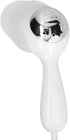 SYH&AQYE Waterproof Short Cord Headphones, 3.5mm Sport Wired Swimming Earbuds, Ergonomic In-Ear Headphones, White