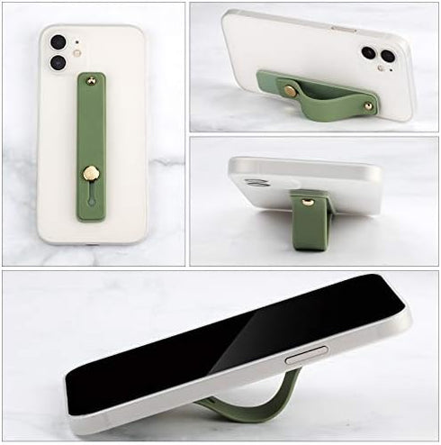 Weewooday 12 Pieces Phone Grip Strap, Telescopic Finger Strap Holder for Smartphone Tablets (Soft Colors)