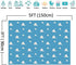 Blue Sky White Cloud Step and Repeat Photography Backdrop, 5x3ft Vinyl for Newborn Baby Shower Party Decorations