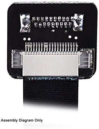 NFHK CYFPV Dual 90 Degree Right-Up Angled HDMI Type A Male to Male Cable for FPV HDTV Multicopter Aerial Photography