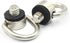 LannuMet 2 Pack 1/4"-20 D Ring Screw Hinged Holder Camera Fixing Screw with Rubber Padded for Tripod DSLR Cameras