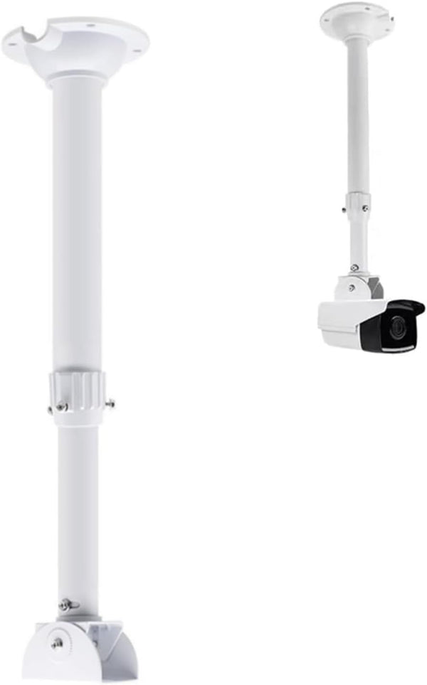 Security Camera Mounting Bracket Extender Pole I-Type, 30-60cm Adjustable Ceiling Mount for CCTV IP Camera