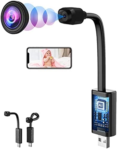 Mini Spy Camera, HD 1080P WiFi Hidden Camera with Night Vision, Motion Detection, Nanny Cam, Baby Monitor