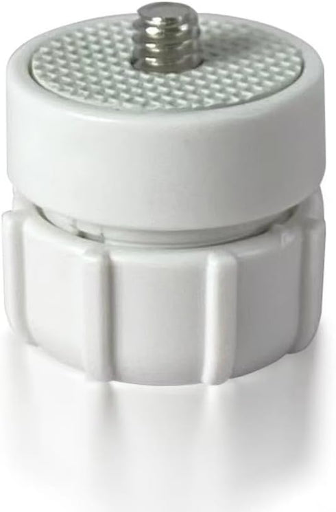Kado 1/4" 17mm Screw Thread to Ball Head Bracket Connector White, Adapter Universal for Tripod Portable Monitor