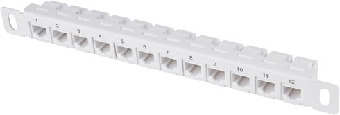 GeeekPi 12 Port Patch Panel, 10inch 0.5U CAT6 Network Patch Panel for DeskPi