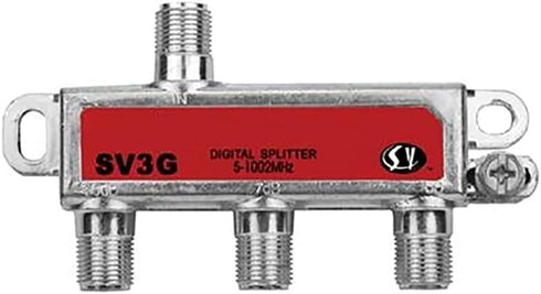 3 Way Unbalanced HD Digital Coax Cable Splitter, 1GHz High Performance