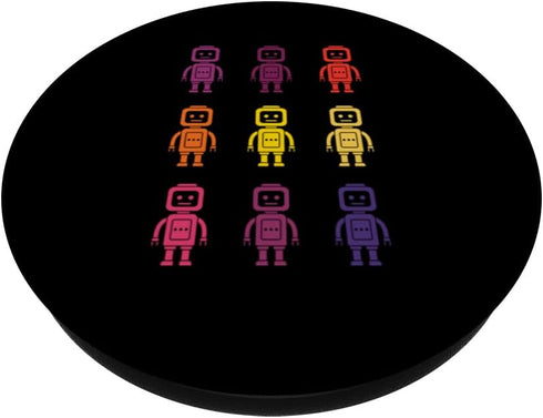 Playful Funny Robots Girls Robotics Bot Lovers PopSockets Standard PopGrip