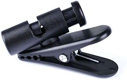 Headset Wire Clip for Earphone, 2 Pcs Black Clips to Fix Cable on Clothes for Most Headset Wires