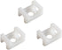 60 Set White Cable Zip Tie Mounts Kit, Wire Cable Clips Organizer Holders with 8" Cable Ties and Tapping Screw
