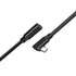 90 Degree Right Angle Type C Extension Cable, 6.6FT, USB 3.1 USB C Male to Female PD100W Charging