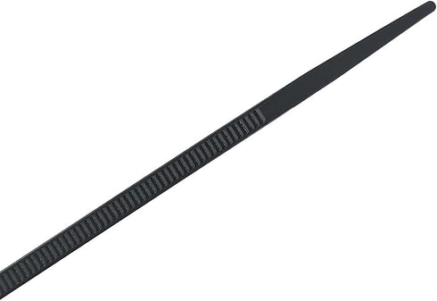 HS Plastic Ties with Screw Holes, 100 Pack, 7.5 Inch Mount Head Electrical Zip Ties, 50 LBS, UV Black