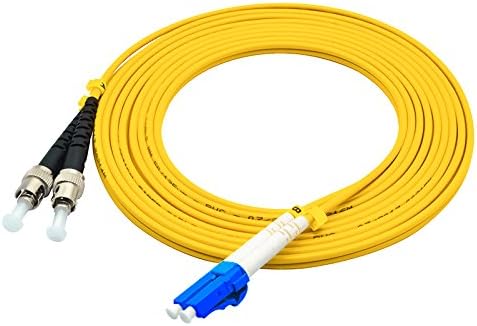 2 Meters 6ft LC to ST Duplex 9/125 Single-Mode Fiber Optic Cable Jumper Optical Patch Cord