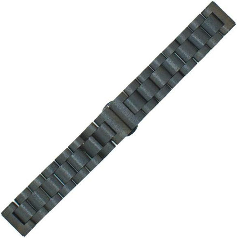 Band 20mm Compatible with Samsung Galaxy Watch, Natural Wooden Stainless Steel Link Bracelet Strap for 40/42/44mm