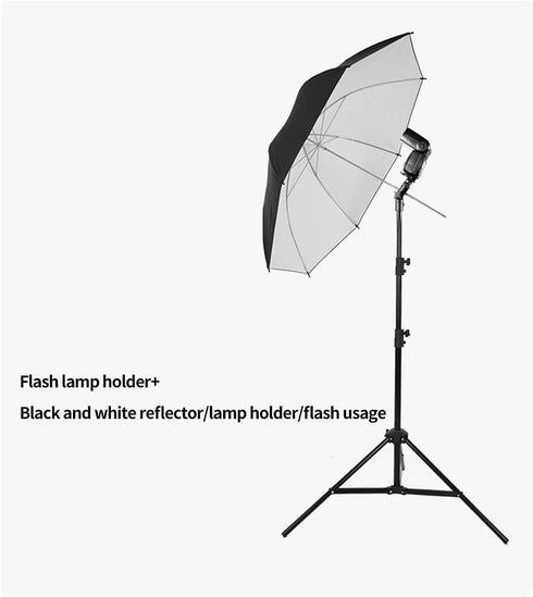 SLOW DOLPHIN Camera Flash Speedlite Mount Swivel Light Stand with Umbrella Bracket Holder (2 PCS)