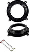 Front Door Speaker Install Mount Bracket Plate + Wire Harness for Mazda, 2014-2018 Mazda3, 2014-2018 Mazda6, 2013-2019