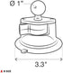 RAM MOUNTS Twist-Lock Composite Suction Cup Base with Ball RAP-B-224-1U, B Size 1" Ball