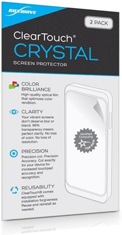 BoxWave Screen Protector for Garmin Montana 680, ClearTouch Crystal (2-Pack), HD Film Skin, Scratch Shield