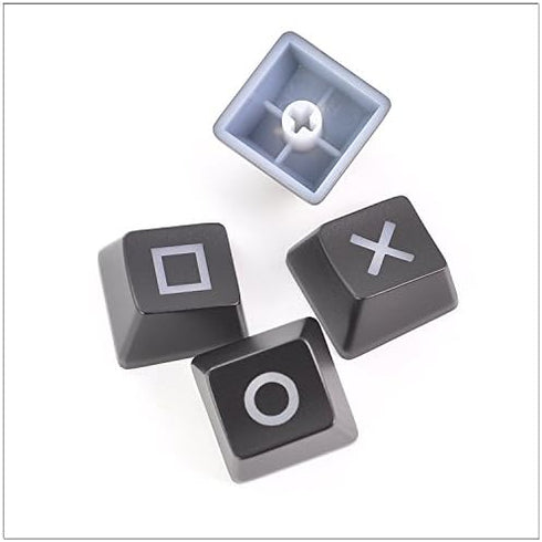 LZYDD Keyboard Keycaps, Arrow/Direction Key PSP Controller Pattern for Cherry MX Backlit Mechanical Gaming (4pcs, Black)