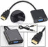 E-Universal Adapter Converter HDMI to VGA Male to Female for Computer, Desktop, Laptop, PC, Monitor, Projector, HDTV