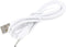 USB to DC 2.0mm Cable, Earbuds USB DC Charger Adapter, USB 2.0 Type A Male to DC 2.0mm Power Adapter (White-1 Pack)