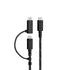 Moshi 2-in-1 USB-C to USB-C & Lightning Charging/Sync Cable (1M) - Jet Black