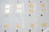 Korean Transparent Keyboard Stickers with Yellow Lettering for PC Computer Laptops Desktop Keyboards