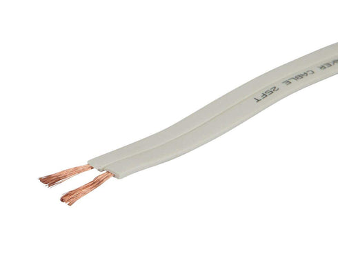 Monoprice Pure Copper Flat Speaker Wire, CL2 Rated, 16AWG, 100 Feet, Jacketed in PVC Material