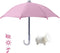 Phone Umbrella for Sun Shade, Suction Cup Stand, Outdoor Anti-Glare Cell Phone Holder, Car Navigation Umbrella (Pink)