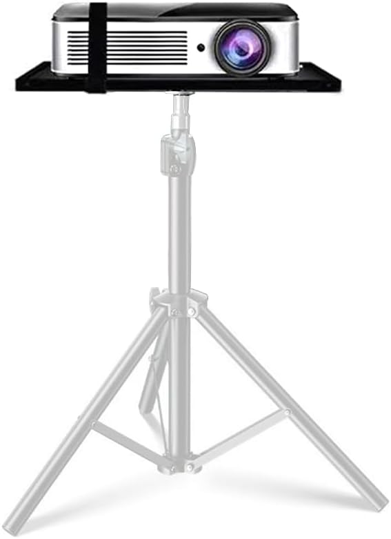 HANTAQ Projector Laptop Notebook Tray, Projector Tray Platform Holder Pallet for Tripod Stand