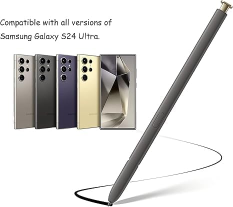 Galaxy S24 Ultra S Pen with Bluetooth for Samsung Galaxy S24 Ultra, 4,096 Pressure Levels, EJ-PS928BYEGUS (Yellow Gold)