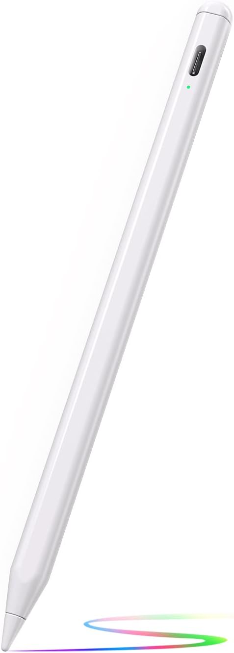 iPad Pencil 2nd Generation, Smart Stylus Pen Compatible with 2023 Apple iPad, White