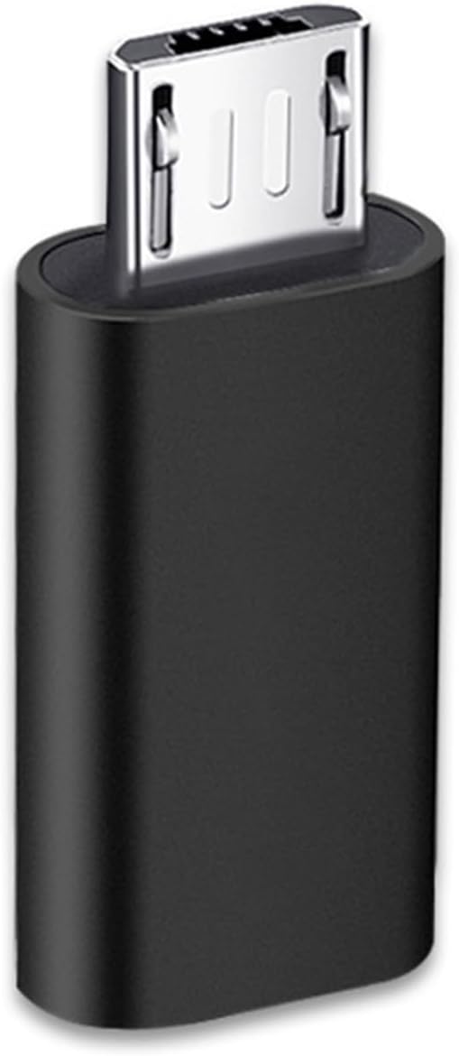 USB C to Micro USB Adapter, Black Type C Female to Micro USB Male Compatible with Samsung Galaxy S7/S6/S5/S4/S3, Note