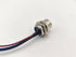 M12 Female Connector with 0.2M Cable, A Coded Back Mount Wiring, Waterproof 3Pin Socket