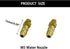 Gracilaria 2PCS Nozzle Nozzle (M5) RC Boat Brass Water Cooling Water Nipple Faucet Fuel for RC Boat DIY Model Ship