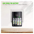 EBL Smart Rapid Charger for AA AAA 9V Rechargeable Batteries, Ni-MH Ni-CD Compatible