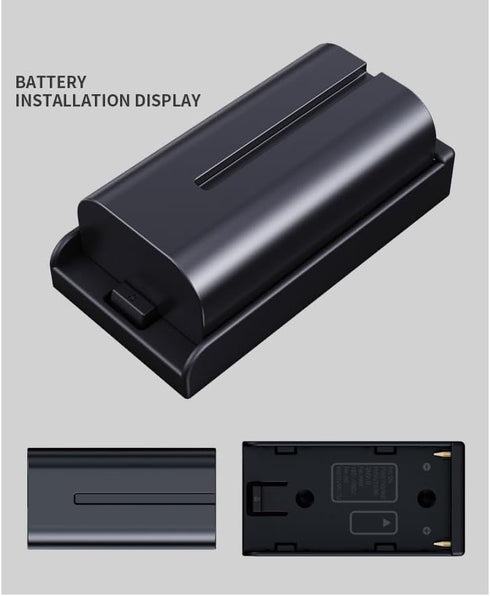 TONHOKJ 2 7.2V-8.4V (5.5/2.1mm) 1/4" NP-F970 F960 F770 F570 F550, PCS NP-F Battery Adapter Plate with DC Output, Screw