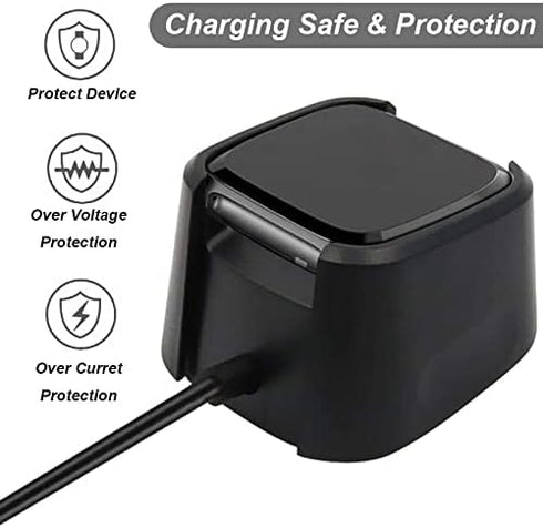 Charger for Fitbit Versa, Replacement USB Charging Dock Cable Cord for Fitbit Smart Watch (3.3ft/1m)