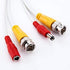 Pre-Made All-in-One Siamese RG59 BNC Video and Power CCTV Cable, 1X6.6ft (White)