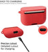 Case Compatible with Sony WF-1000XM3, Shock Drop Proof Soft Silicone Cover, Red
