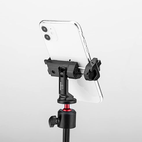 Fotopro Phone Tripod Mount Cold Shoe Rotatable Universal Cell Phone Mount Adapter for Monopod Selfie Stick Desktop