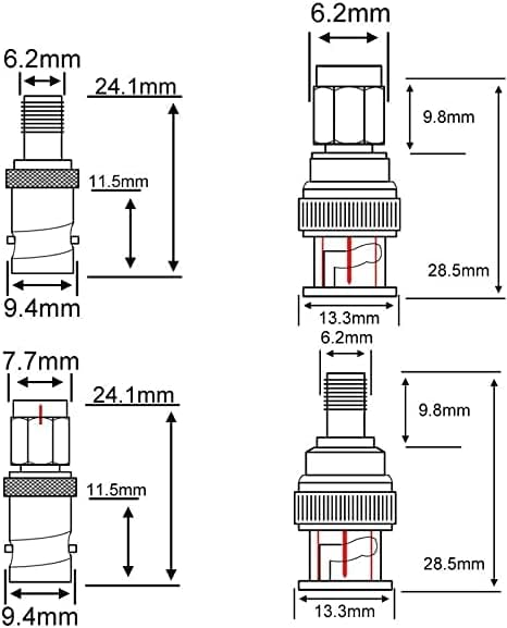 onelinkmore SMA to BNC Adapter Kits for SDR, Handheld Radios, Walkie Talkie Adapters