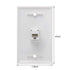 Ethernet Wall Plate, 1 Port Cat 6 RJ45 Keystone Female to Female, Compatible with Cat7/6/6e/5/5e Ethernet Devices