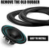 Heyiarbeit 5 Inch Speaker Foam Edge Surround Rings, Replacement Parts for Speaker Repair or DIY (4pcs)