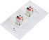 TENINYU 2 Port Speaker Jack Module Keystone Wall Plate for Home Theater - White (Single Gang, 2-Port)