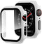 Miimall Compatible for Apple Watch Series 3 38mm Case with Screen Protector, Anti-Scratch Shockproof Hard PC Bumper