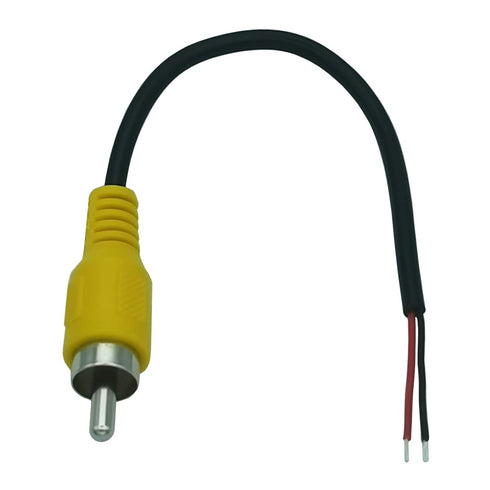 Speaker Wire RCA Male Plug Connector Jack Adapter to Bare Wire Open End Audio Video AV RCA Cable for Amplifier Receiver Speaker