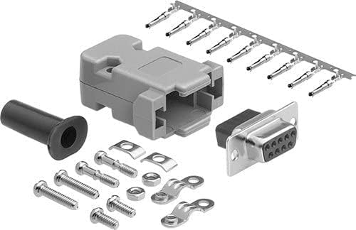 DIY Kit D-Sub Connector Crimp Unshielded Plastic Hood (DB9, Female)