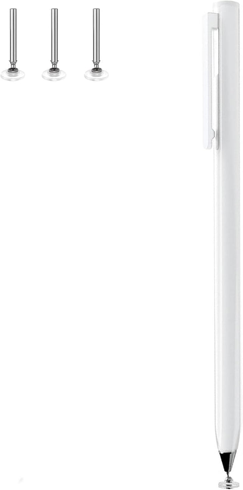 High Precision Stylus for Touch Screens, Stylus Pens for iPad/Apple/iPhone/Mini/Air/Android/Microsoft/Surface (White)