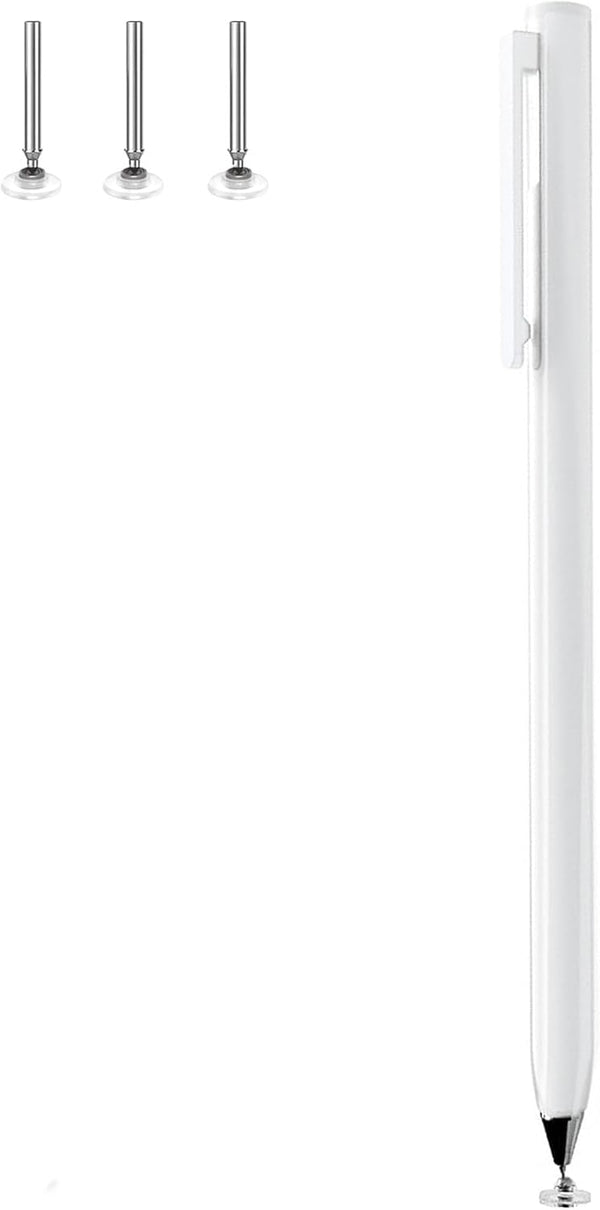 High Precision Stylus for Touch Screens, Stylus Pens for iPad/Apple/iPhone/Mini/Air/Android/Microsoft/Surface (White)